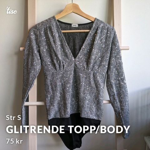 Glitrende topp/body