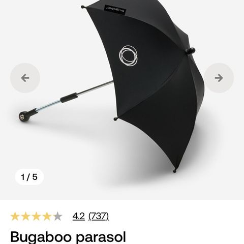 Bugaboo parasol - tilnærmet ubrukt