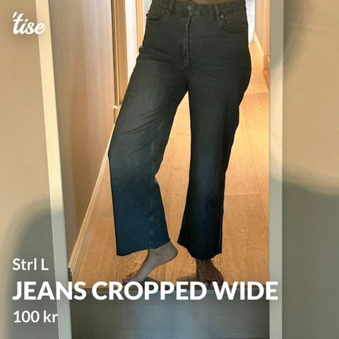 Cropped straight jean