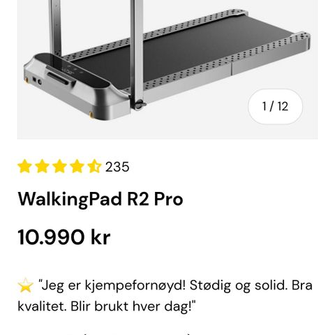 Walkpad R2 Pro  (nesten ubrukt)