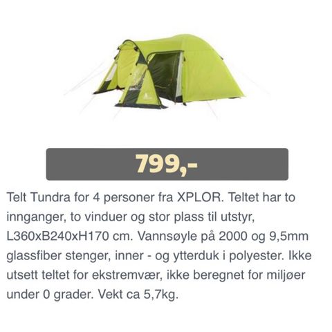 Tundra telt