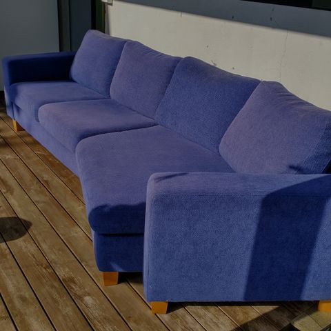 Blå sofa