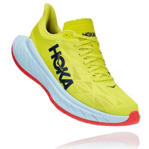 Hoka Carbon i knall gul farge str 38