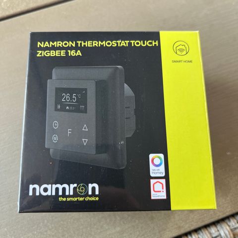 Helt ny Namron Thermostat Touch Zigbee 16A - Svart