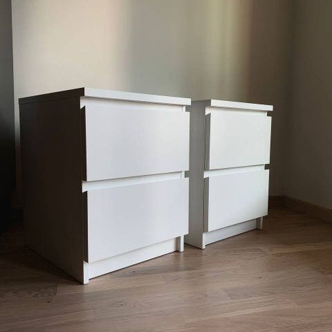 Nattbort ikea malm/ komode med 2 skuffer