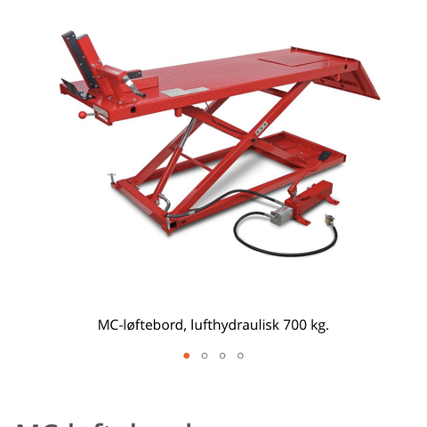 Løfte bord hydraulisk