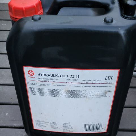 Hydraulikk oil HDZ 46- 20 Liter