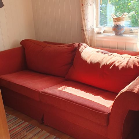 Vakker rød sofa