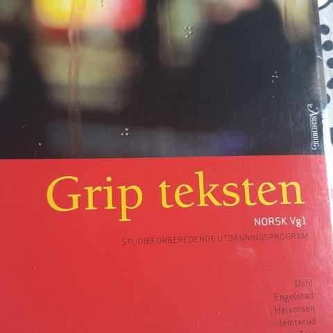 Grip Teksten Norsk bøker vg1 vg2 vg3