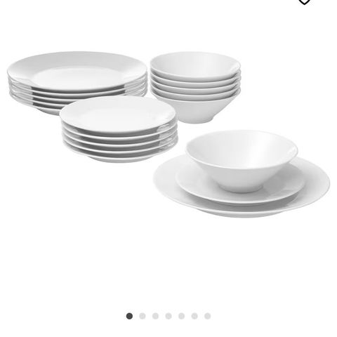 Servise fra Ikea, 18 deler