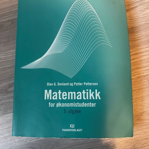 Matematikk for økonomistudenter 3.utg