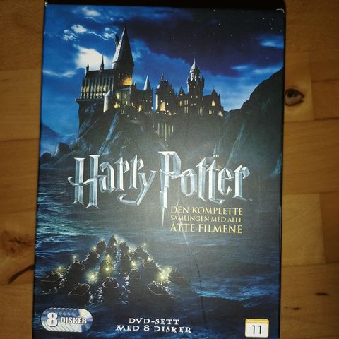 Harry Potter DVD komplett serie