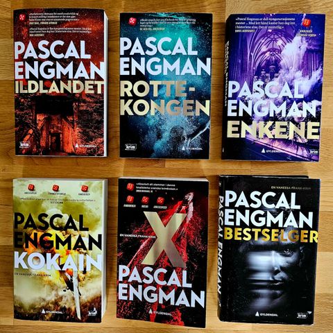 Pascal Engman Ildlandet, Rottekongen, Enkene, Kokain, x og Bestselger.