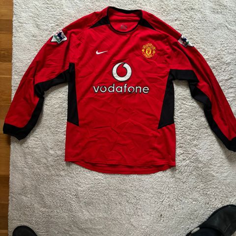 Manchester United 2002/03 hjemmedrakt (Beckham, lange ermer)