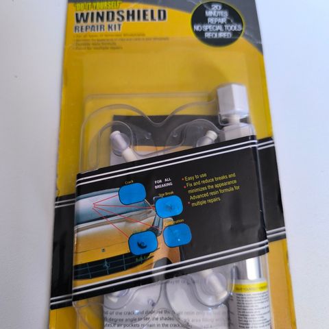 Windshield repair kit