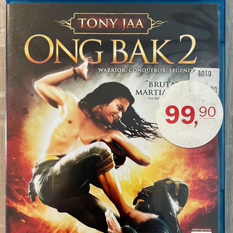 Ong Bak 2 blu-ray selges, fri frakt!