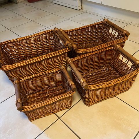 Rattan baskets for cheap price