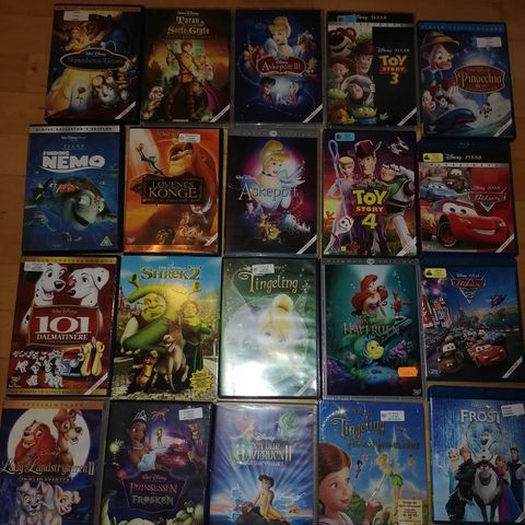 Mengder Disney dvd ++