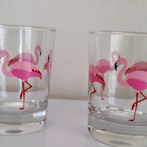Ikea glass sommarfint flamingo