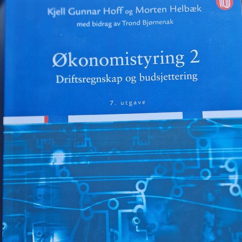 Fagbok i økonomi: økonomistyring 2, driftsregnskap og budsjettering