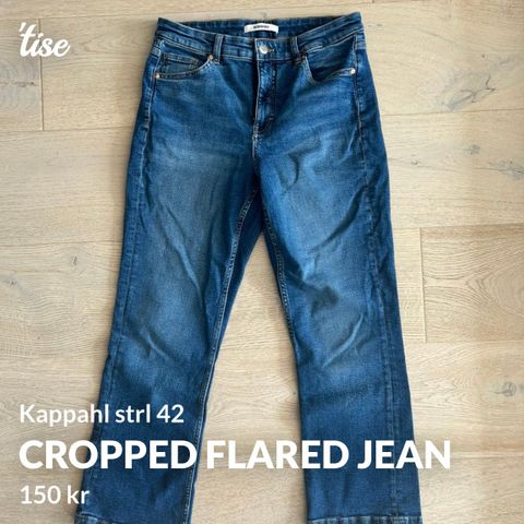 Cropped flared jean - Strl 42