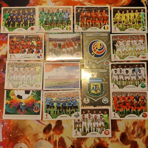 Fotball stickers Worldcup18 Russia bulk selges rimelig