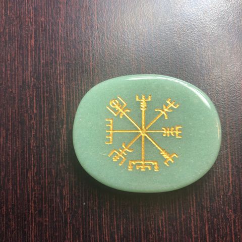 Vegvisir Aventurine Rune Chakra Kompass