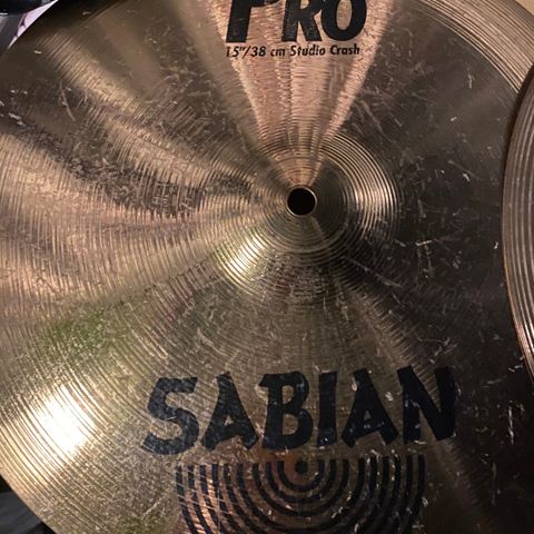 Sabian pro studio crash cymbal 15»