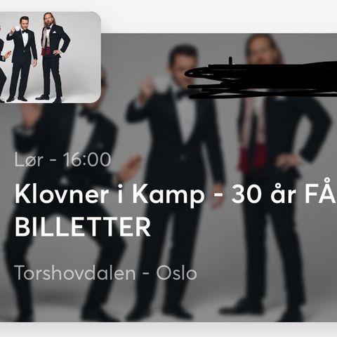 2 billetter til klovner i kamp!