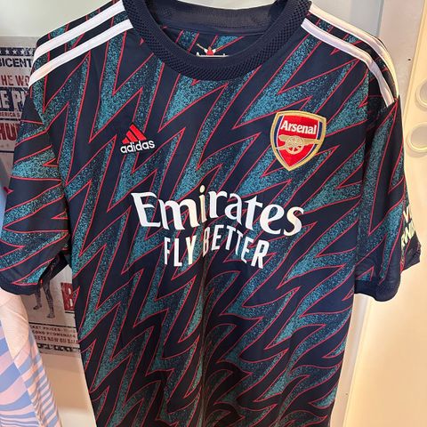 Arsenal third shirt m Saka #7 og UEL patch