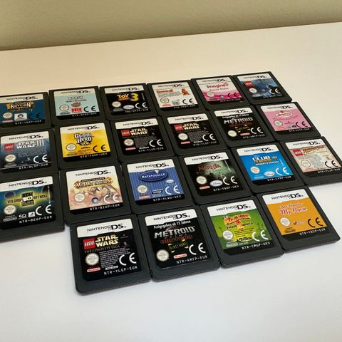 22 Nintendo DS spill selges samlet billig!