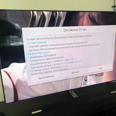 Samsung 55’’ QLED (2018) QE55Q8F