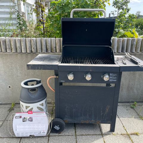 Komplett gassgrill med gassflaske