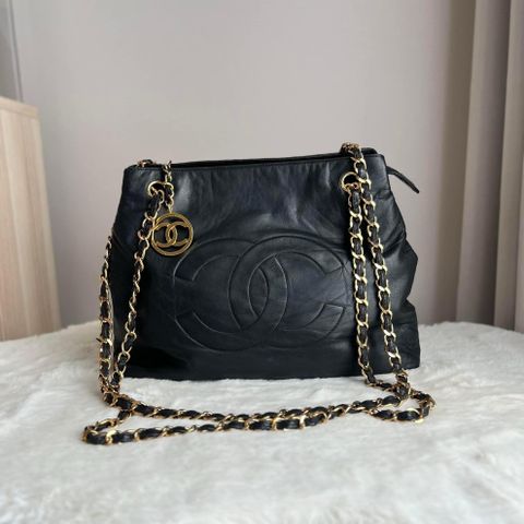 Chanel Black GHW Giant CC Vintage