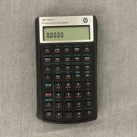 HP 10bii+ financial calculator
