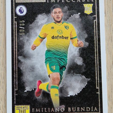 Emiliano Buendia RC 50/65 Panini Impeccable 2019-20 Premier League