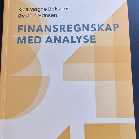 Økonomi fagbok: finansregnskap med analyse