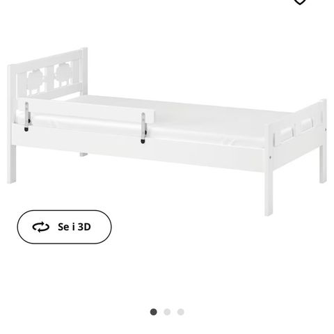 Barna seng «Kritter» fra IKEA.