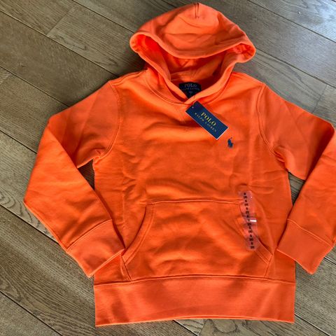 Nypris 1199,- Ubrukt Polo Ralph Lauren Fleece hoodie str S/ 8 år