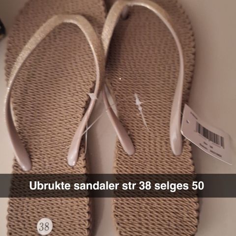 Sandaler ubrukt