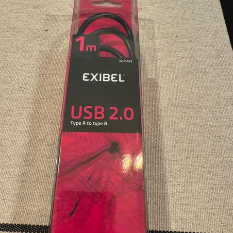 Skriverkabel USB type A til B