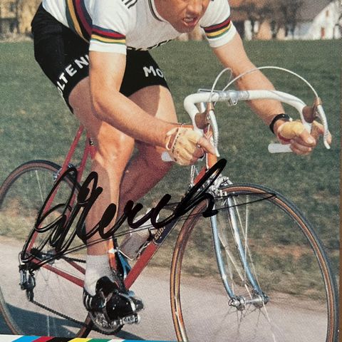 Eddy Merckx - signert kort - original