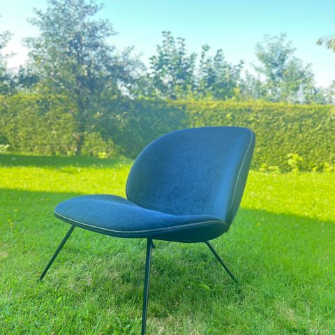 Beetle Velvet Lounge Chair  Gibi