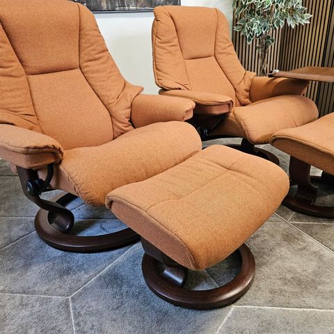 2 stk. Stressless® Live(L) lenestoler(2024) m/krakk fra Ekornes