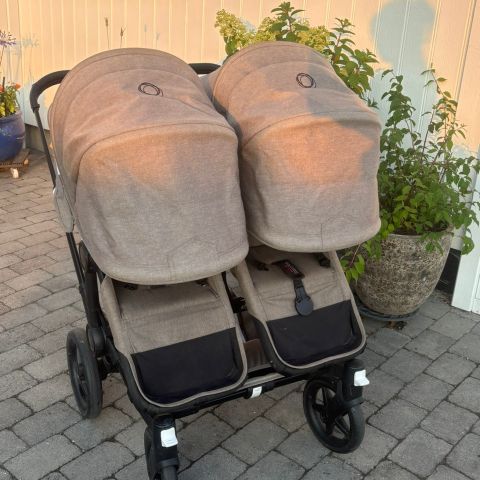 Bugaboo donkey double 3 søskenvogn