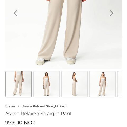 Ninepine Asana relaxed straight pants XS/32 (helt nye)