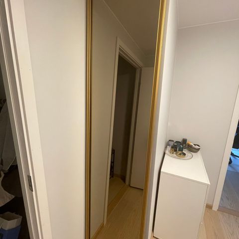 Dør m/ speil til garderobe