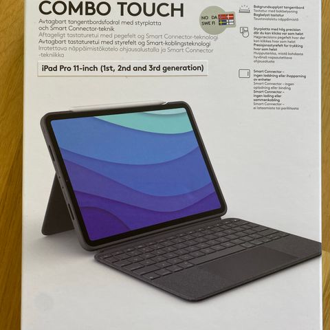 Logitech Combo Touch iPad Pro 11 deksel m/tastatur