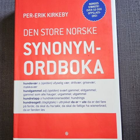 Den store norske synonymordboka.