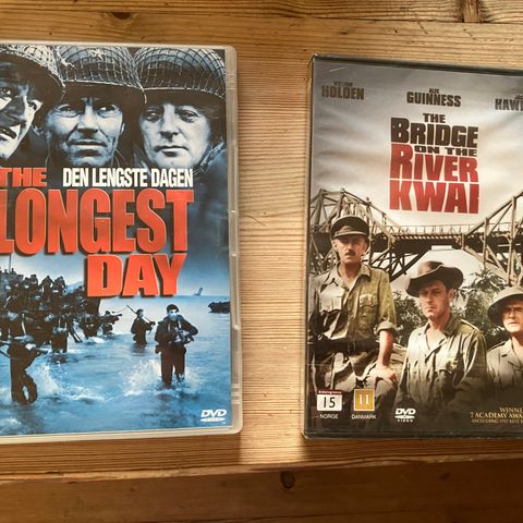 2 klassiske krigsfilmer på DVD!